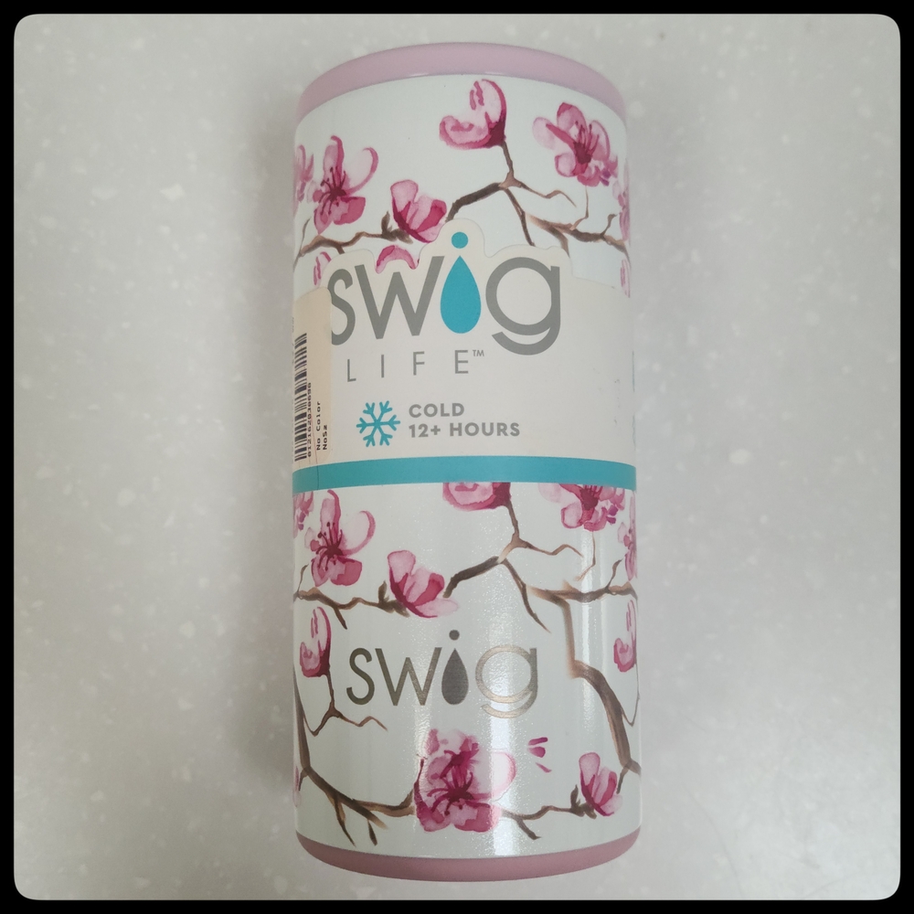 Swig Life Floral Insulated 12 Ounce Skinny Can Holder